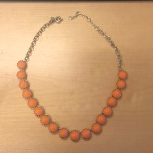 J.Crew orange and gold necklace